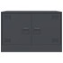 Muebles para TV 2 unidades acero gris antracita 67x39x44