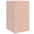 Mesitas de noche 2 unidades acero rosa 34,5x39x62
