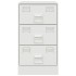 Mesitas de noche 2 unidades acero blanco 34,5x39x62