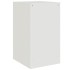 Mesitas de noche 2 unidades acero blanco 34,5x39x62