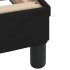 Cama con colchón terciopelo negro 90x190