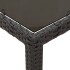 Set comedor de jardín 3 pzas con cojines ratán sintético