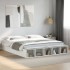 Estructura de cama madera de ingeniería blanca 180x200