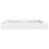 Estructura de cama madera de ingeniería blanca 180x200