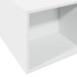 Estructura de cama madera de ingeniería blanca 180x200