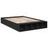 Estructura de cama madera de ingeniería negra 160x200
