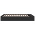 Estructura de cama madera de ingeniería negra 160x200