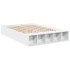 Estructura de cama madera de ingeniería blanca 135x190