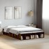 Estructura de cama madera de ingeniería roble ahumado