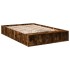 Estructura de cama madera de ingeniería roble ahumado