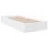 Estructura de cama madera de ingeniería blanca 90x190