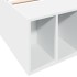Estructura de cama madera de ingeniería blanca 90x190