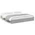 Cama con cajones madera ingeniería gris Sonoma 200x200
