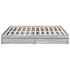 Cama con cajones madera ingeniería gris Sonoma 200x200