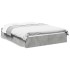 Cama con cajones madera ingeniería gris hormigón 140x200