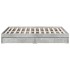 Cama con cajones madera ingeniería gris hormigón 140x200