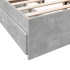 Cama con cajones madera ingeniería gris hormigón 140x200