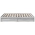 Cama con cajones madera ingeniería gris Sonoma 140x200