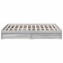Cama con cajones madera ingeniería gris Sonoma 120x200
