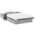 Cama con cajones madera ingeniería gris hormigón 100x200