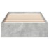 Cama con cajones madera ingeniería gris hormigón 100x200