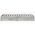 Cama con cajones madera ingeniería gris hormigón 100x200