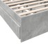 Cama con cajones madera ingeniería gris hormigón 100x200