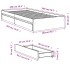 Cama con cajones madera ingeniería gris hormigón 100x200