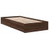 Cama con cajones madera de ingeniería marrón roble 90x190