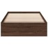 Cama con cajones madera de ingeniería marrón roble 90x190