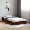 Cama con cajones madera de ingeniería marrón roble 75x190 cm