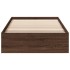 Cama con cajones madera de ingeniería marrón roble 75x190