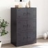 Aparador de acero negro 67x39x107