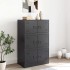 Aparador de acero negro 67x39x107