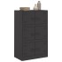 Aparador de acero negro 67x39x107