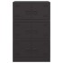 Aparador de acero negro 67x39x107
