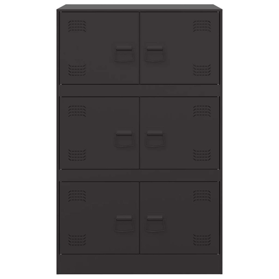 Aparador de acero negro 67x39x107