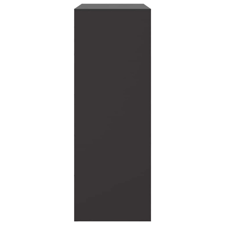 Aparador de acero negro 67x39x107