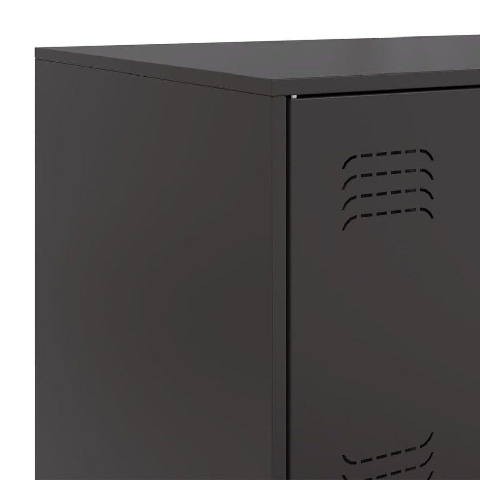 Aparador de acero negro 67x39x107