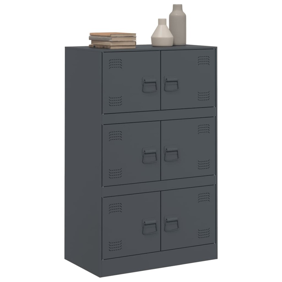 Aparador de acero antracita 67x39x107