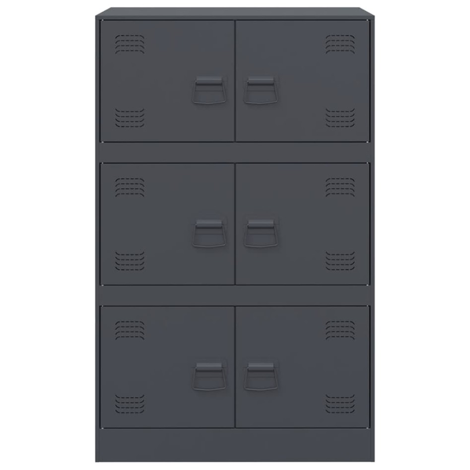 Aparador de acero antracita 67x39x107