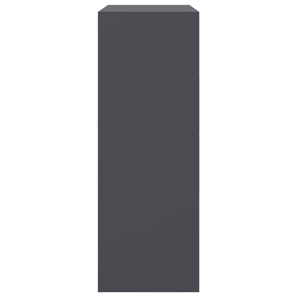 Aparador de acero antracita 67x39x107