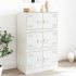 Aparador de acero blanco 67x39x107