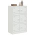 Aparador de acero blanco 67x39x107
