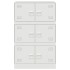 Aparador de acero blanco 67x39x107