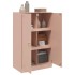 Aparador de acero rosa 67x39x107