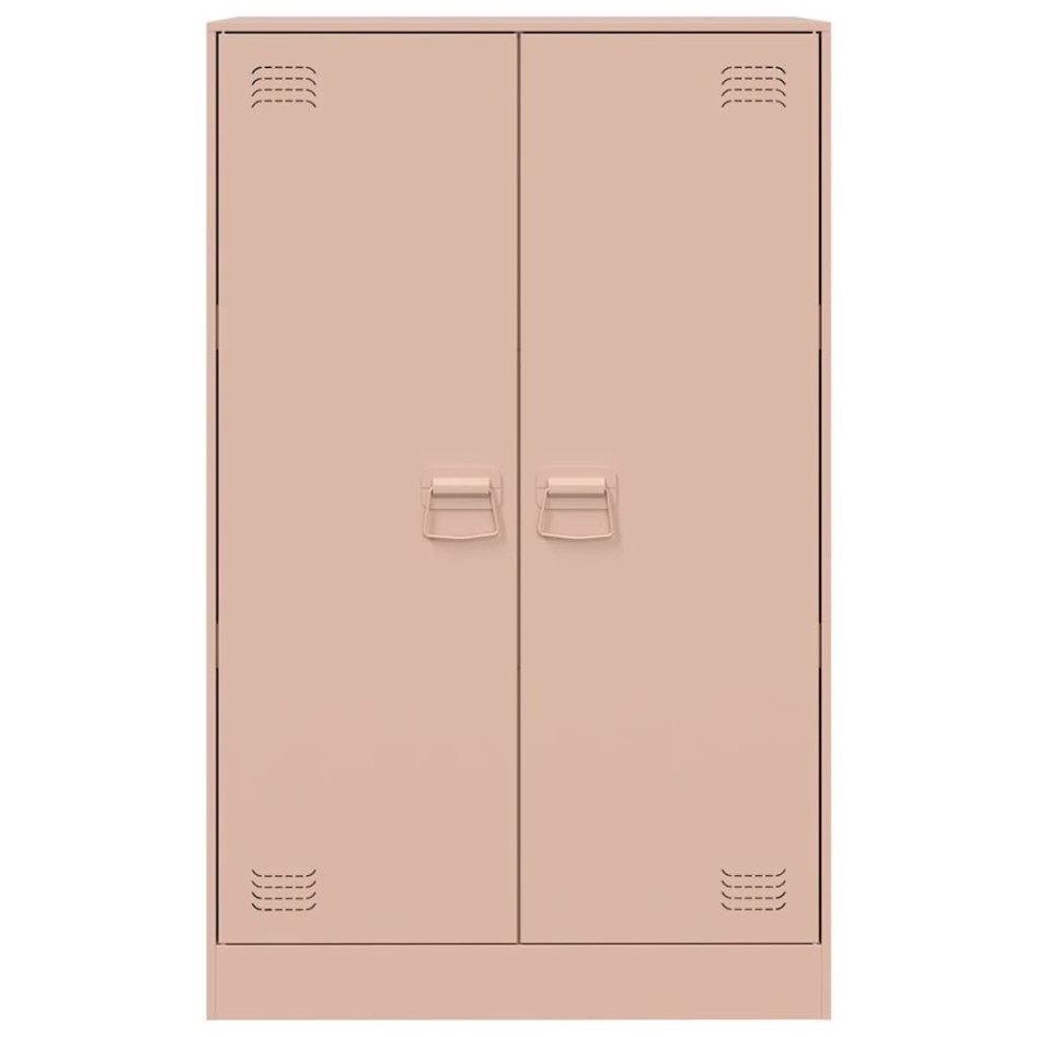 Aparador de acero rosa 67x39x107