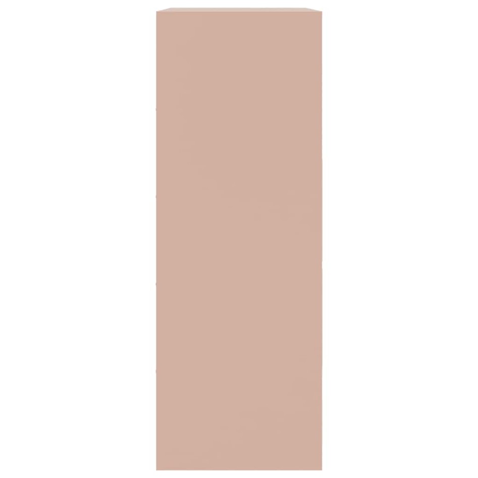 Aparador de acero rosa 67x39x107