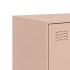 Aparador de acero rosa 67x39x107