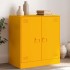 Aparador de acero amarillo mostaza 67x39x73